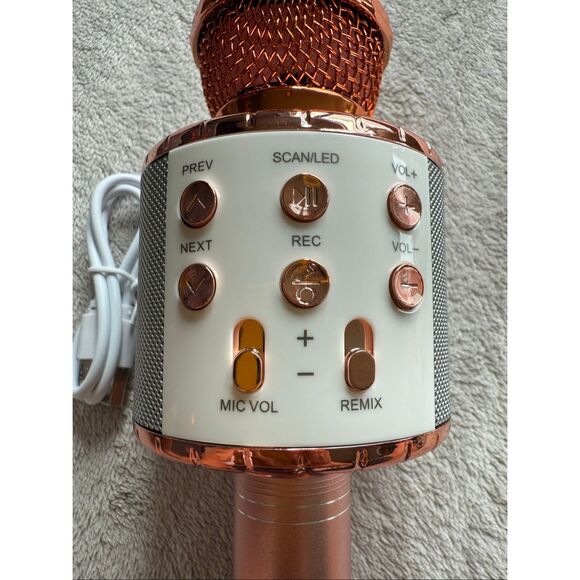 Ovellic Rose Gold Karaoke Microphone For Kids - Picture 11 of 11